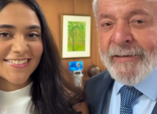 Lula recebe a única estudante de escola pública nota 1.000 na redação do Enem