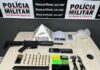 Polícia Militar apreende submetralhadora, munições e materiais do tráfico em Ataléia